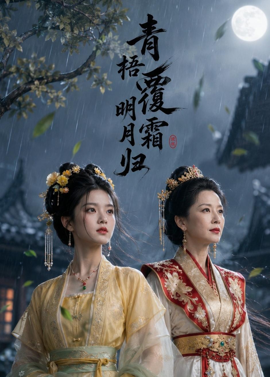 青梧覆霜明月归